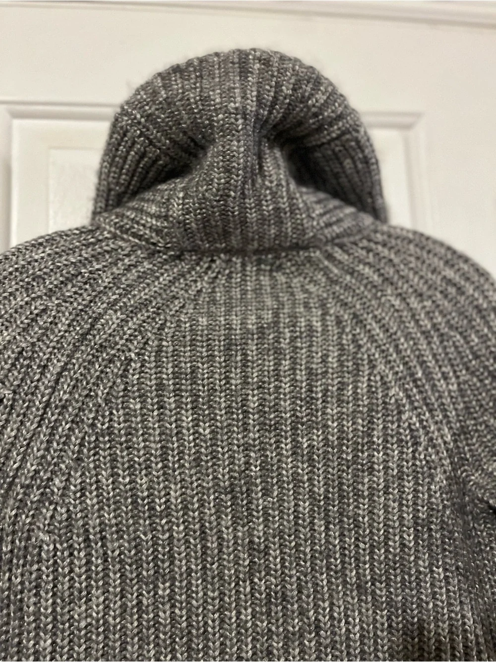 Banana Republic The Grandfather Shawl Collar Cardigan Ribbed Italian Wool UNISEX